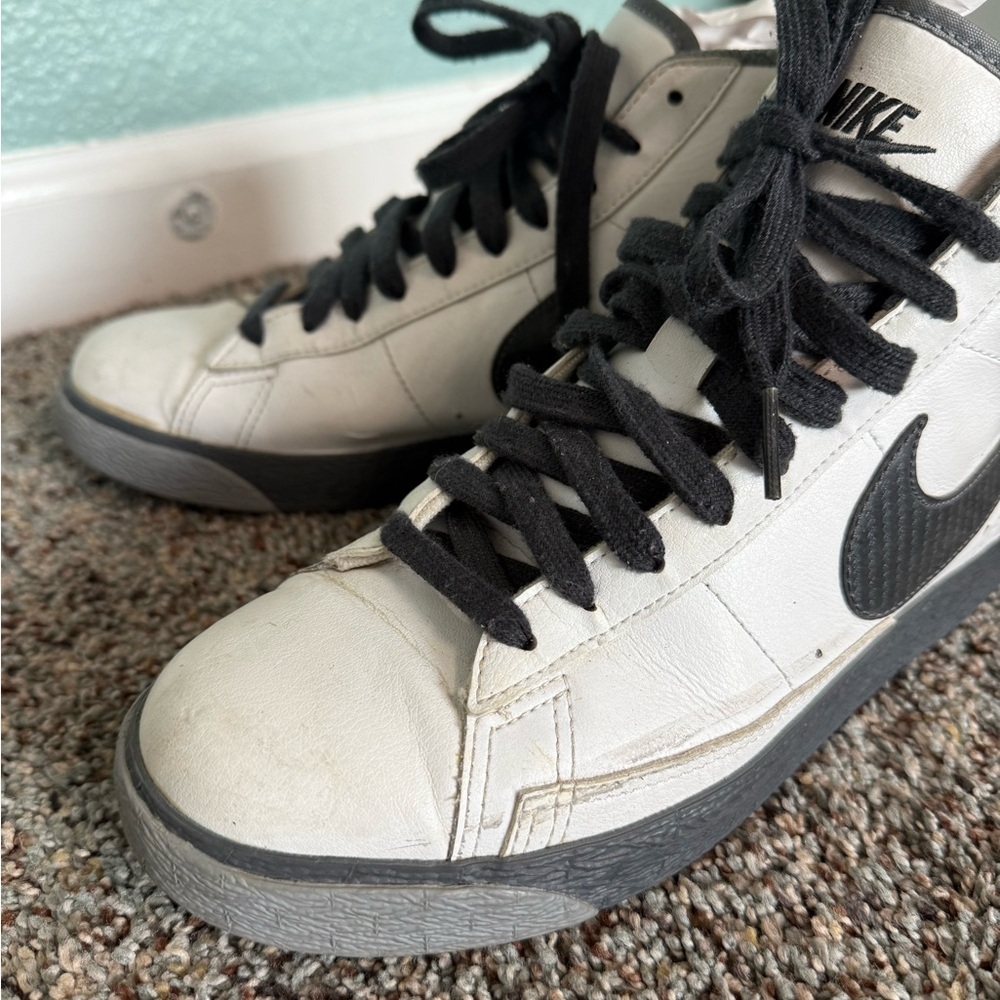 Nike Blazer Mid GS 'White Anthracite' (318705-105) size 6.5Y - Picture 11 of 16